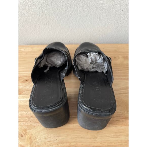 Vintage 90s y2k MUDD Platform Chunky Lugg Sole Slip on Clogs/Mules Buckle Sz 8 - Picture 11 of 14